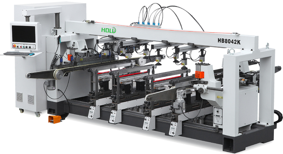 木工業のための自動供給の8列CNCのボーリング機械HB8062K